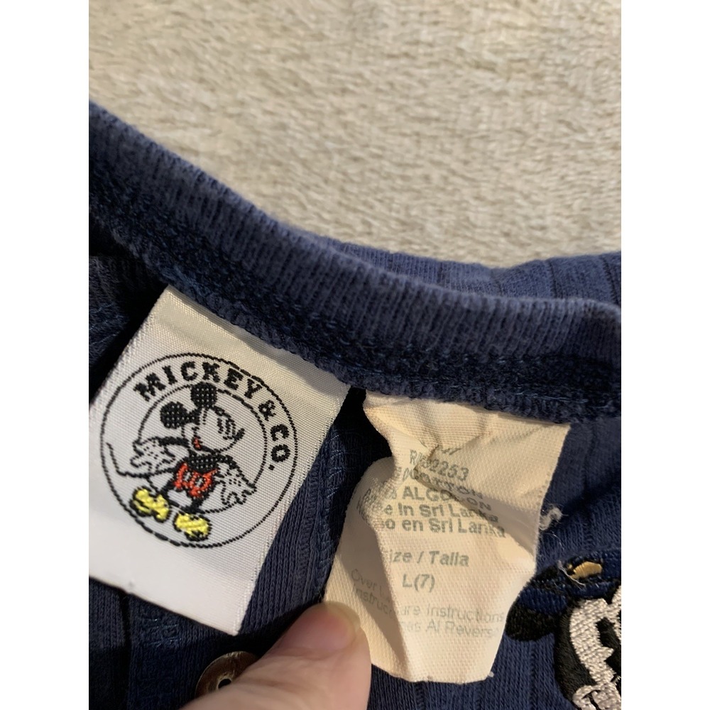 Vintage Mickey And Co Boys Workwear Embroidered Long Sleeve Shirt Size 7 Y2K - Picture 3 of 7